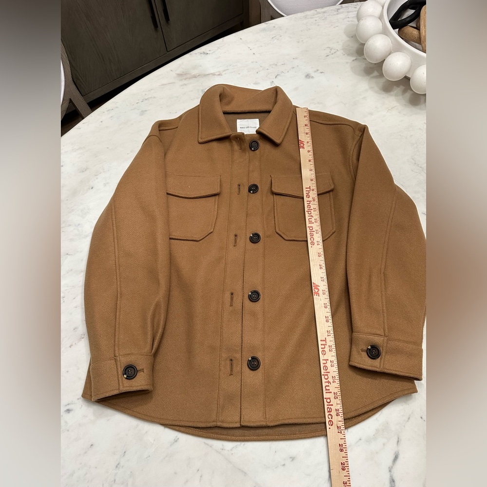 Avec Les Filles Camel Shirt Jacket